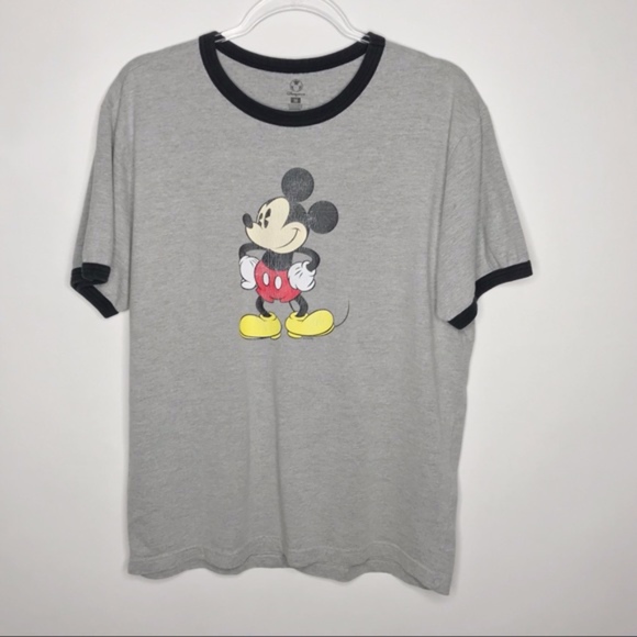 Men's • DISNEY • Mickey Mouse Ringer T-Shirt • M - Picture 1 of 4